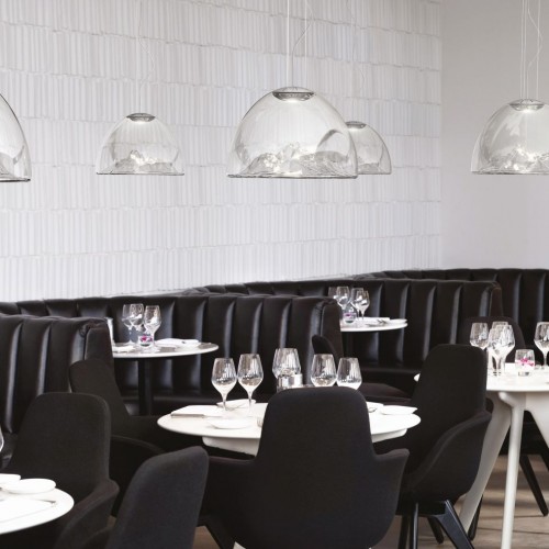 The Collection, London, United Kingdom. Architect: Tom Dixon, 2011. Restaurant booths and tables.